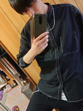 ryouichi使用「SENSE OF PLACE by URBAN RESEARCH（ステッチアウトバンドカラーシャツ）」的時尚穿搭