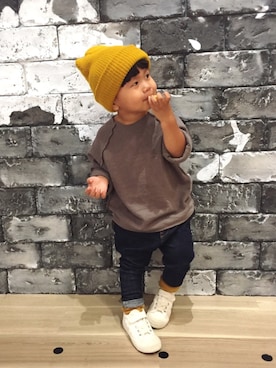 「VANANA（バナナ）のアイテム」を使った、kanatoさん（キッズ・90cm）の秋コーディネート