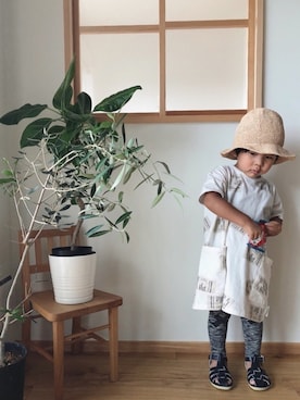 「2歳10ヶ月」｜「アイテム（ワンピース/ドレス）」を使った、kanatoさん（キッズ・90cm）の夏コーディネート
