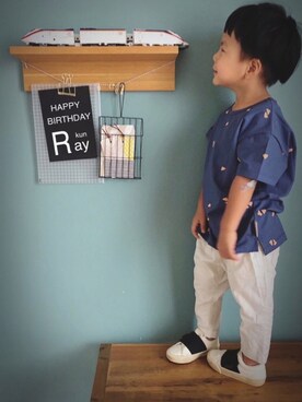 「BONbazaar（ボンバザール）のアイテム」を使った、kanatoさん（キッズ・90cm）の夏コーディネート