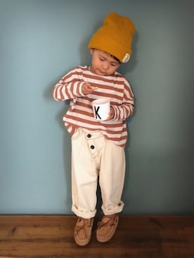 「オシャレパッソ」｜kanatoさん（キッズ・100cm）の秋コーディネート