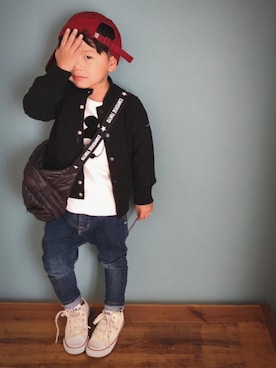 「CONVERSE TOKYO（コンバーストウキョウ）のアイテム」を使った、kanatoさん（キッズ・100cm）の冬コーディネート