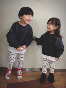 「レイヤードstyle」｜「アイテム（その他）」を使った、kanatoさん（キッズ・100cm）の春コーディネート