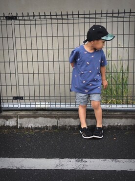 「BONbazaar（ボンバザール）のアイテム」を使った、kanatoさん（キッズ・92cm）の夏コーディネート
