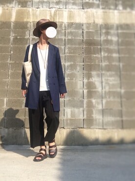 「LUCA/LADY LUCK LUCA（ルカ/レディラックルカ）のアイテム（シューズ）」を使った、バイオさん（メンズ・182cm）の夏コーディネート