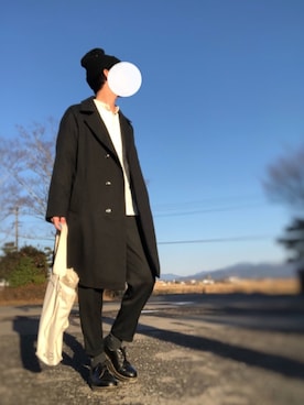「Dr. Martens（ドクターマーチン）のDr.Martens (ドクターマーチン)/1461 3EYE GIBSON SHOES（その他シューズ）」を使った、バイオさん（メンズ・182cm）の冬コーディネート