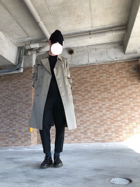 「Dr. Martens（ドクターマーチン）のDr.Martens (ドクターマーチン)/1461 3EYE GIBSON SHOES（その他シューズ）」を使った、バイオさん（メンズ・182cm）の冬コーディネート