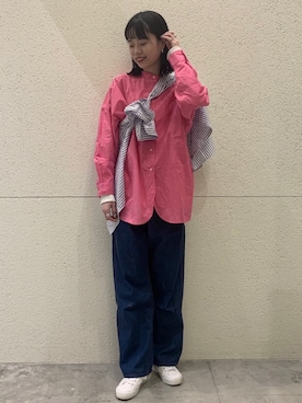「ペインターデニム」｜Nodokaさん（レディース・169cm）の春コーディネート