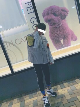 「CIAOPANIC（チャオパニック）のアイテム（その他アウター）」を使った、るいさん（メンズ・165cm）の冬コーディネート