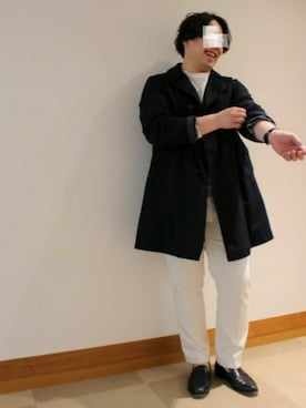 「マリン」｜「アイテム（ピーコート）」を使った、sevenstarsさん（メンズ・175cm）の秋コーディネート