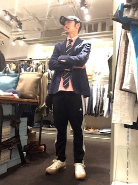 「Sweep!!（スウィープ）のアイテム」を使った、Toshiyukiさん（メンズ・181cm）の春コーディネート