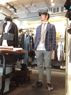 「g-stage（ジーステージ）のアイテム（トップス）」を使った、Toshiyukiさん（メンズ・181cm）の春コーディネート