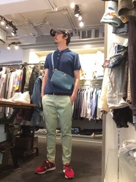 「POST&CO（ポストアンドコー）のアイテム」を使った、Toshiyukiさん（メンズ・181cm）の夏コーディネート