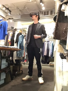 「g-stage（ジーステージ）のアイテム（テーラードジャケット）」を使った、Toshiyukiさん（メンズ・181cm）の夏コーディネート