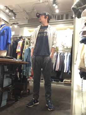 「Il Regalo（イル レガロ）のアイテム」を使った、Toshiyukiさん（メンズ・181cm）の夏コーディネート