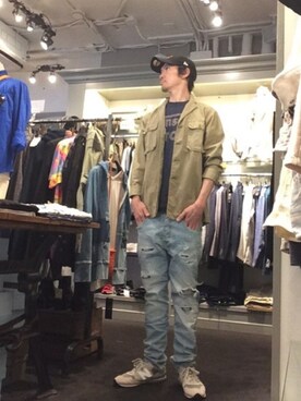 「capri（カプリ）のアイテム」を使った、Toshiyukiさん（メンズ・181cm）の夏コーディネート