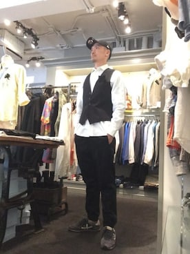 「capri（カプリ）のアイテム」を使った、Toshiyukiさん（メンズ・181cm）の夏コーディネート