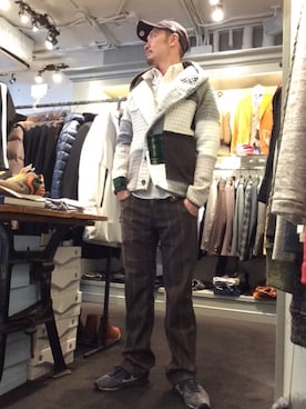 「Sweep!!（スウィープ）のアイテム」を使った、Toshiyukiさん（メンズ・181cm）の秋コーディネート