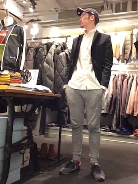 「Sweep!!（スウィープ）のアイテム」を使った、Toshiyukiさん（メンズ・181cm）の秋コーディネート