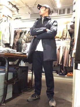 「g-stage（ジーステージ）のアイテム（テーラードジャケット）」を使った、Toshiyukiさん（メンズ・181cm）の冬コーディネート