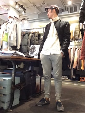 「Sweep!!（スウィープ）のアイテム」を使った、Toshiyukiさん（メンズ・181cm）の冬コーディネート