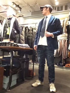 「Sweep!!（スウィープ）のアイテム」を使った、Toshiyukiさん（メンズ・181cm）の冬コーディネート