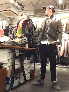 「Sweep!!（スウィープ）のアイテム」を使った、Toshiyukiさん（メンズ・181cm）の冬コーディネート