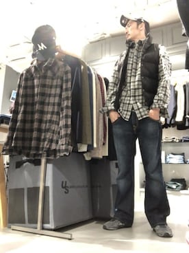 「POST&CO（ポストアンドコー）のアイテム」を使った、Toshiyukiさん（メンズ・181cm）の秋コーディネート