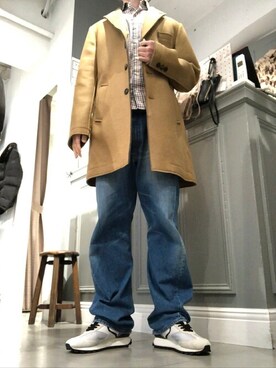 チェスターコートを使った ジーンズ のメンズ人気ファッションコーディネート Wear