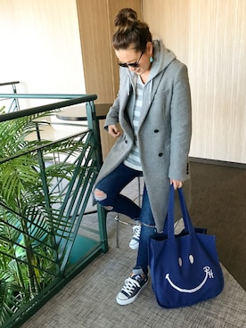 hazuさん（レディース・160cm）の冬コーディネート