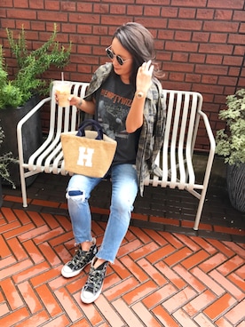 hazuさん（レディース・160cm）の夏コーディネート