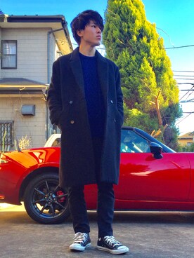 オレンジさん（メンズ・169cm）の冬コーディネート