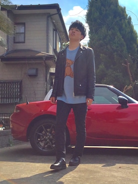 オレンジさん（メンズ・169cm）の春コーディネート