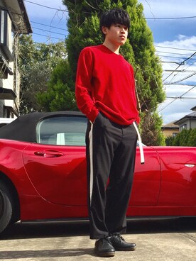 オレンジさん（メンズ・169cm）の春コーディネート