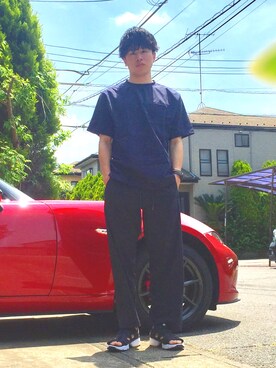 「アイテム（バングル/リストバンド）」を使った、オレンジさん（メンズ・169cm・20代）の春コーディネート
