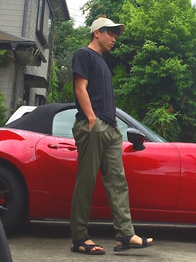 オレンジさん（メンズ・169cm）の夏コーディネート