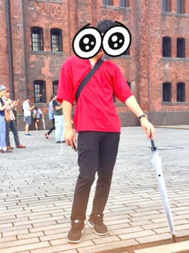 オレンジさん（メンズ・169cm）の夏コーディネート