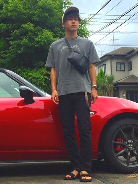 オレンジさん（メンズ・169cm）の夏コーディネート