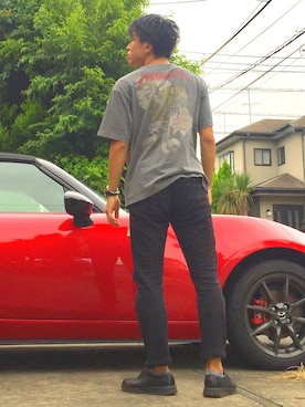 オレンジさん（メンズ・169cm）の夏コーディネート