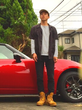 オレンジさん(メンズ・169cm)の夏コーディネート