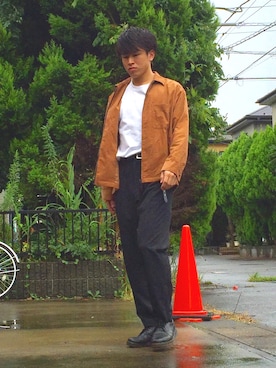 オレンジさん(メンズ・169cm)の秋コーディネート