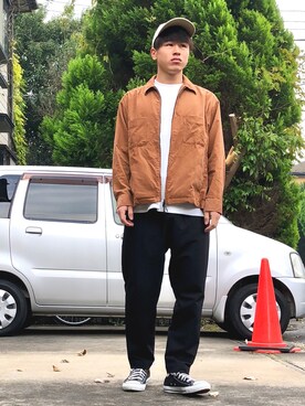 オレンジさん(メンズ・169cm)の秋コーディネート