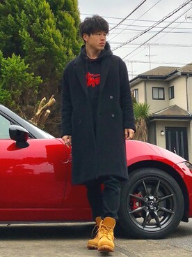 オレンジさん（メンズ・169cm）の冬コーディネート