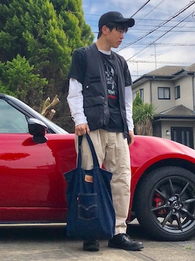 オレンジさん(メンズ・169cm)の春コーディネート