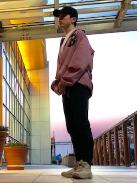 「菅田将暉」｜「アイテム（その他アウター）」を使った、オレンジさん（メンズ・169cm）の春コーディネート
