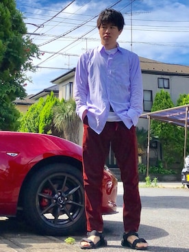 オレンジさん(メンズ・169cm)の夏コーディネート