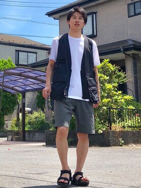 オレンジさん(メンズ・169cm)の夏コーディネート