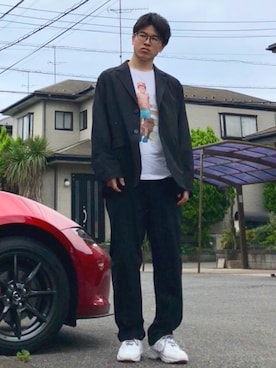 オレンジさん（メンズ・169cm）の夏コーディネート