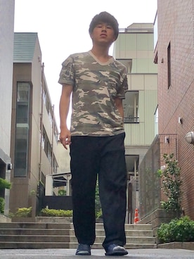 オレンジさん（メンズ・169cm）の夏コーディネート