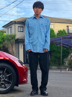 オレンジさん（メンズ・169cm）の夏コーディネート